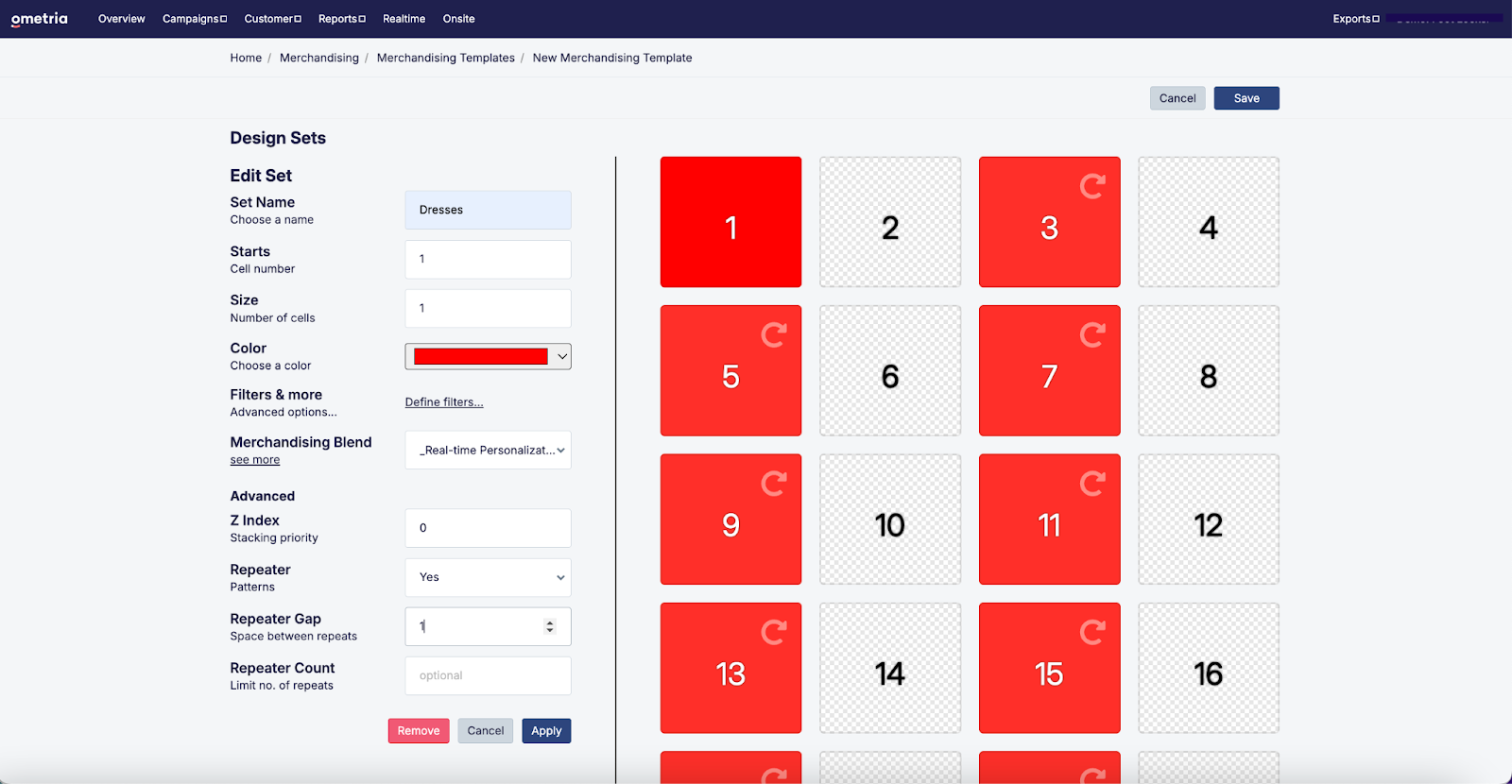 Search & Merch Merchandising templates (beta) Ometria Help Centre