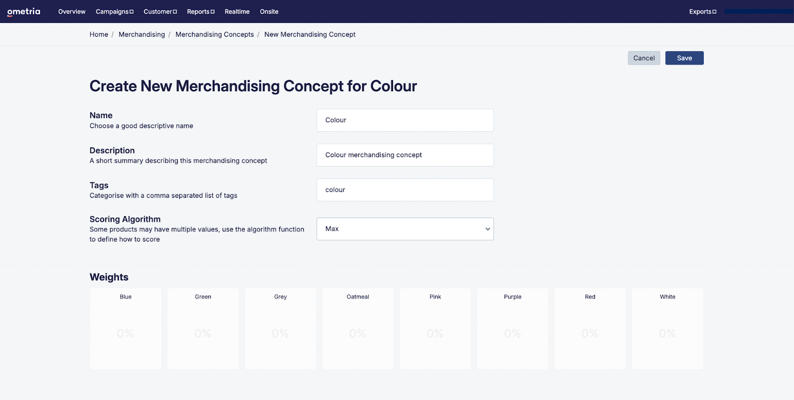 Search & Merch Merchandising concepts (beta) Ometria Help Centre