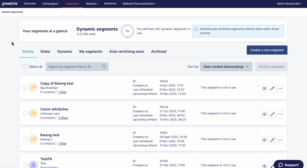 search saved segments.gif