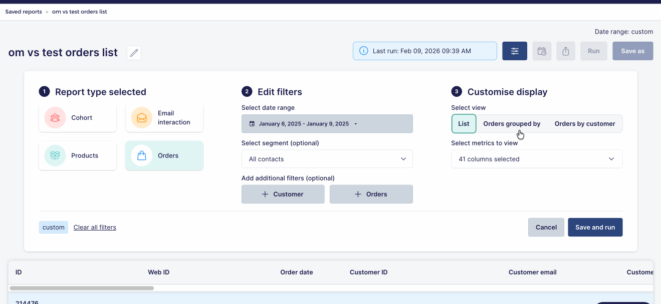 filter by brand and region orders report.gif